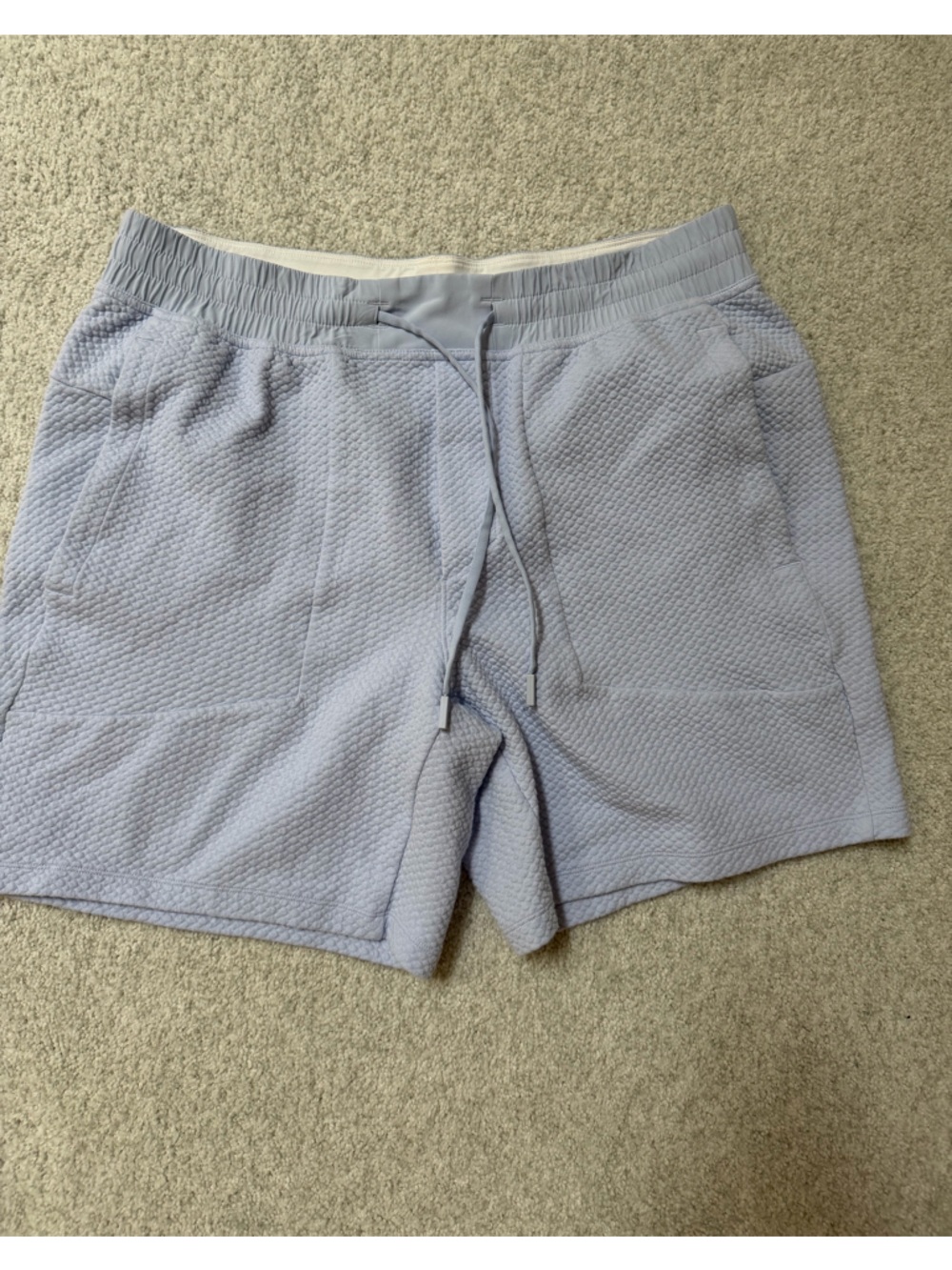 lululemon athletica Light Blue Quilted Athletic Shorts - Picture 2 of 4